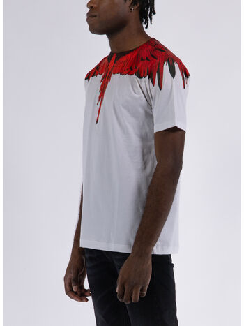 T-SHIRT ICON WINGS REGULAR, 0125 WHITE RED, small