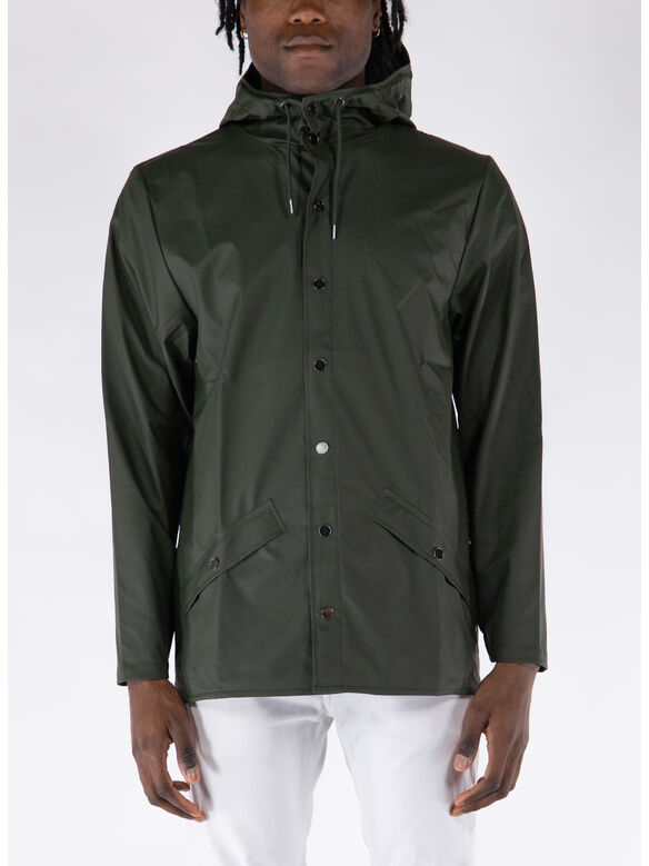GIACCA IMPERMEABILE CON CAPPUCCIO UNISEX, 03 GREEN, medium