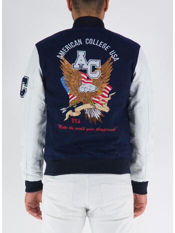 GIUBBOTTO VARSITY COLLEGE, NAVY, small