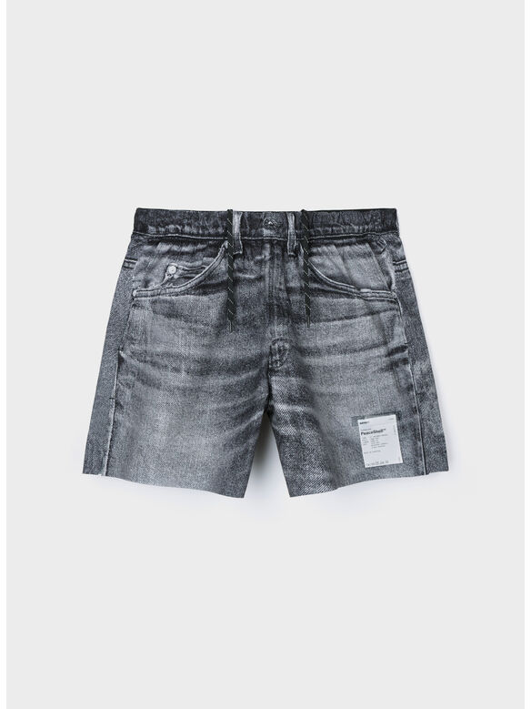 SHORT PEACESHEL LUNLINED 5INCH, BLACK DENIM, medium
