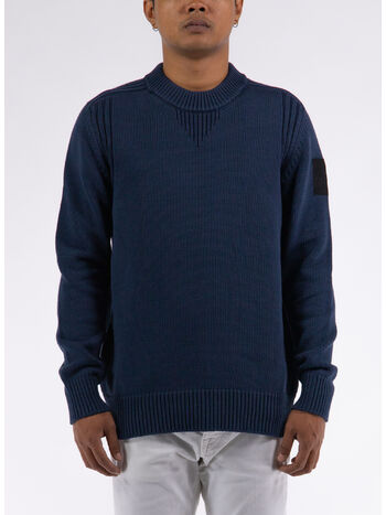 MAGLIONE GIROCOLLO, 208 NAVY, small
