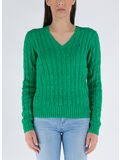 MAGLIONE SCOLLO V, PREPPY GREEN, thumb