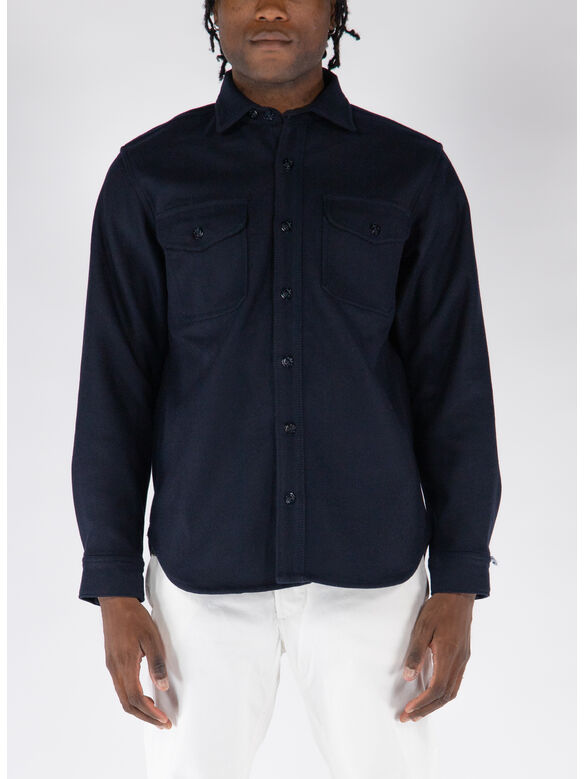 CAMICIA HEAVY WEIGHT, NAVY, medium