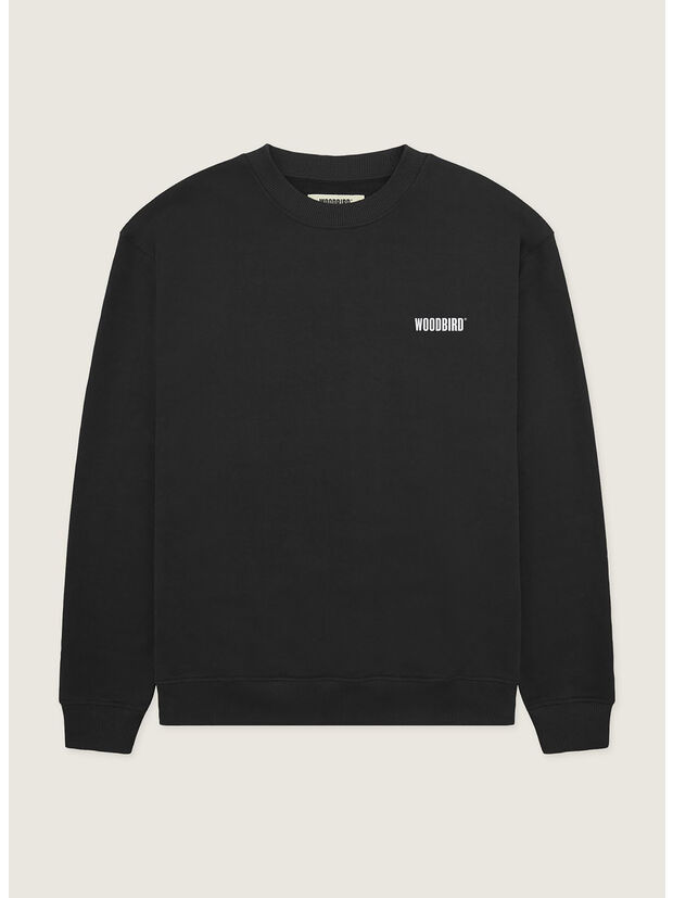FELPA GIROCOLLO WBCANE FOUNDED, BLACK, large