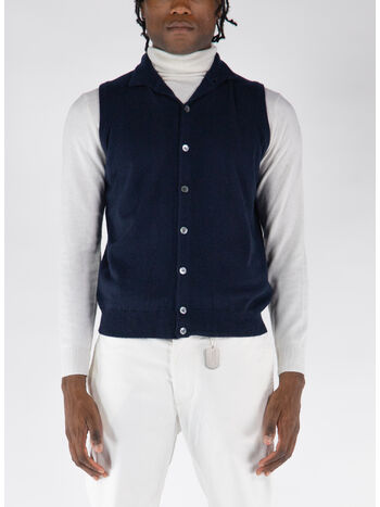 GILET CON COLLO A V, , small