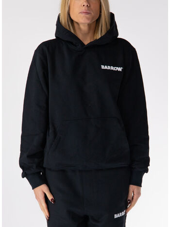 FELPA HOODIE ICONIC SMILE UNISEX, 110 NERO/BLACK, small