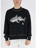 MAGLIONE PA SHARK, 1005 BLACK / LIGHT GREY, thumb