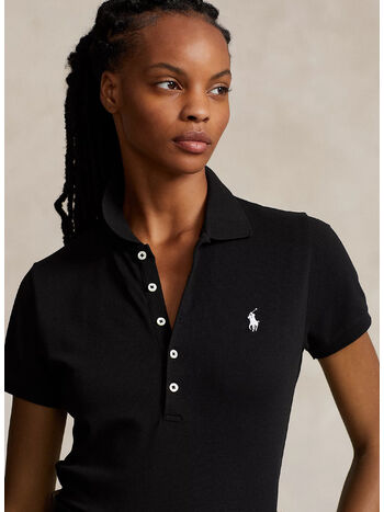 POLO JULIE, POLO BLACK/WHITE, small
