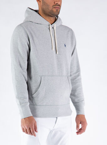 FELPA CON CAPPUCCIO FLEECE, ANDOVERHEATHER, small