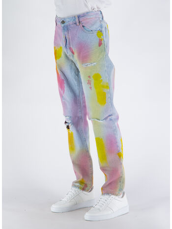 JEANS WASH TIE DYE DENIM, 4084 LIGHT BLUE, small