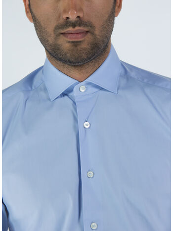 CAMICIA A MANICHE LUNGHE, CELESTE, small