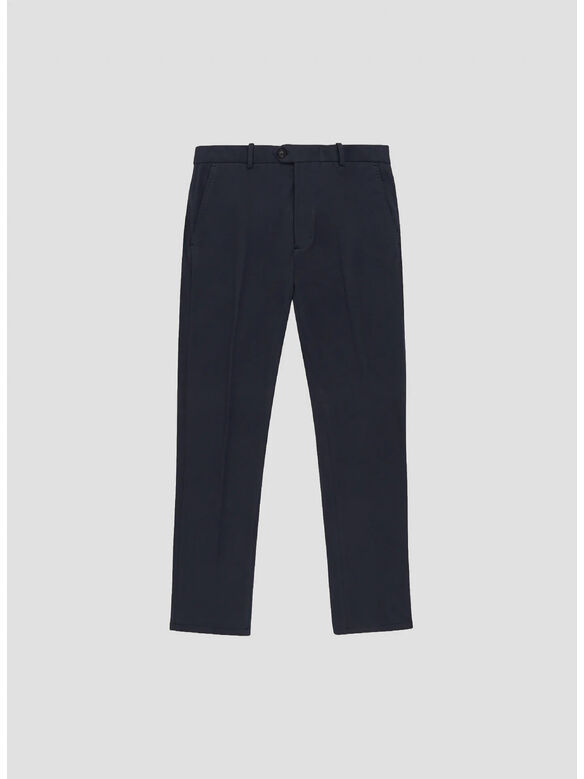 PANTALONE CHINO FLEECE, 851 BLU NOTTE, medium