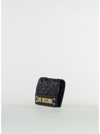 PORTAFOGLIO ZIPPED CON LOGO, 000, small