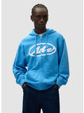 FELPA LOGO ZIP HOODIE, 400 BLUE, thumb