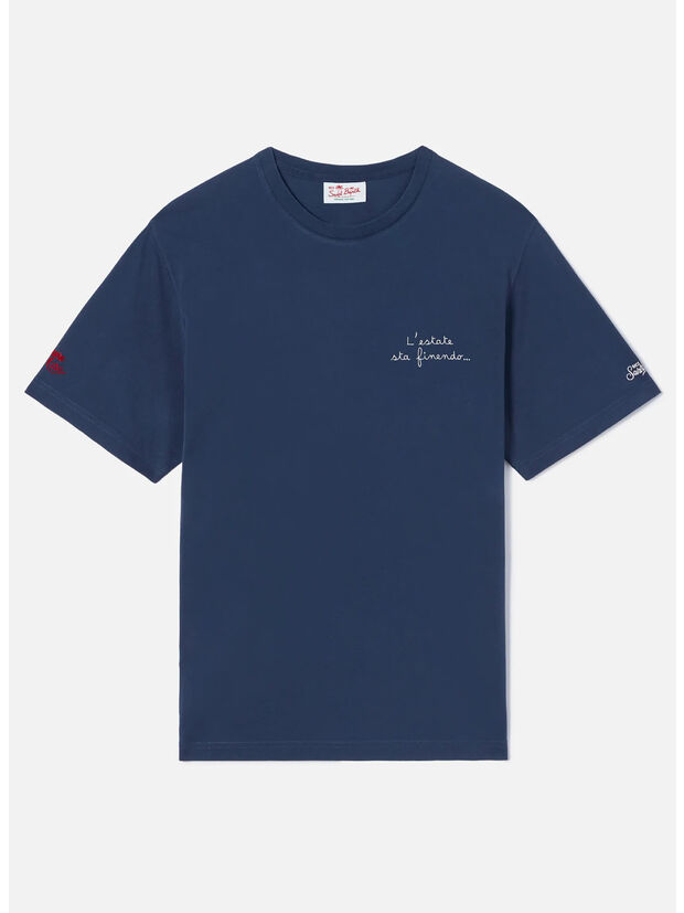 T-SHIRT PORTOFINO, 04535L ESTATE FINENDO 61 EMB, large