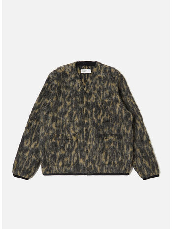 CARDIGAN DOLCE FLEECE, CHARCOAL, small