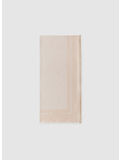 PASHMINA IN JACQUARD LUREX CON LOGO, 045 CREMA, thumb