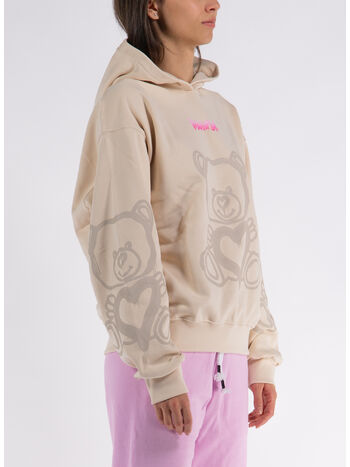 FELPA HOODIE BEAR, CREMA, small