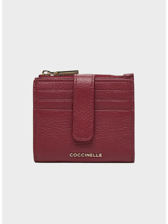 PORTAFOGLIO METALLIC SOFT LEATHER, R52 RIBES, medium
