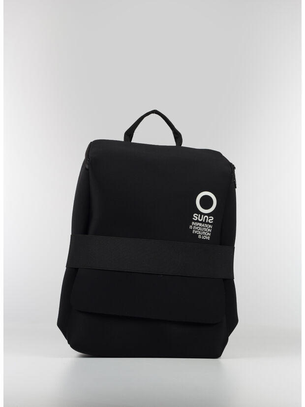 ZAINO IN NEOPRENE, BLACK, large