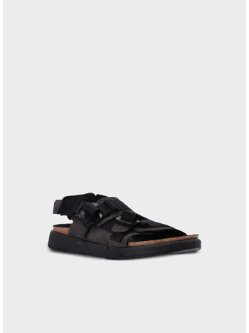 SANDALO SHINJUKU NUBUCK LEATHER, BLACK, small