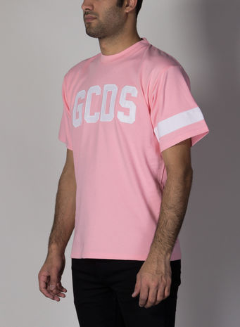 T-SHIRT LOGO, PINK, small
