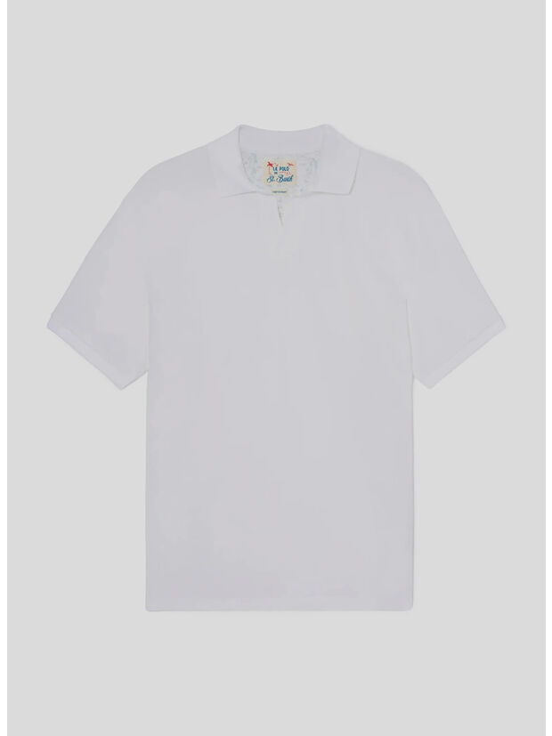 POLO CHARLES, 00123L PIQUET 01N WHITE, large