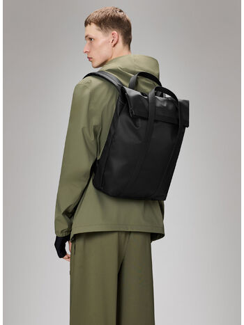 ZAINO 2 WAY TOTE W3 UNISEX, BLACK, small