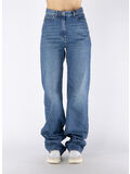 JEANS IN DENIM HIGH WAIST  A GAMBA DRITTA, 6001 111 INDACO, thumb