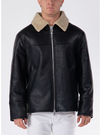 GIUBBOTTO BOMBER AMERIGO ECOMONTONE, 999 NERO, small