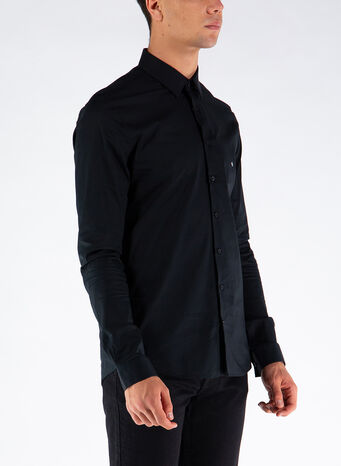 CAMICIA IN COTONE BIOLOGICO EXTRA SLIM, 0GN, small