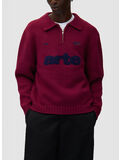MAGLIONE MEZZA ZIP, 602 BORDEAUX, thumb