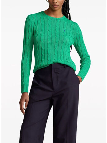 MAGLIONE GIROCOLLO, PREPPY GREEN, small