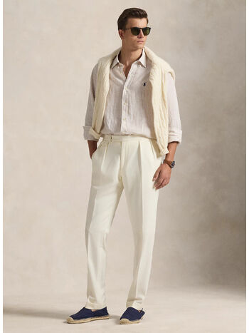 CAMICIA A RIGHE, 7188E COASTAL BEIGE WHITE, small