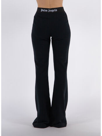 PANTALONE LOGO TAPE FLARE, 1010 BLACK BLACK, small