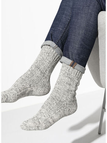 CALZINI TWIST UNISEX, LIGHT GRAY, small