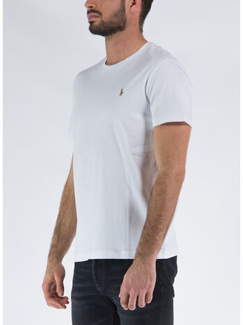 T-SHIRT LOGO, WHITE, small