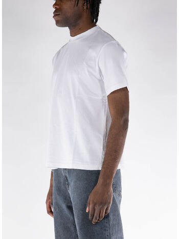 T-SHIRT GIROCOLLO, 01 WHITE, small