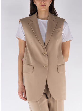 BLAZER SMANICATO IN LANA, 013 BEIGE, small