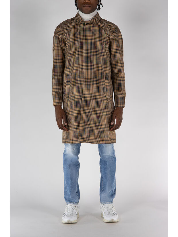 CAPPOTTO QUADRI, SABBIA, large