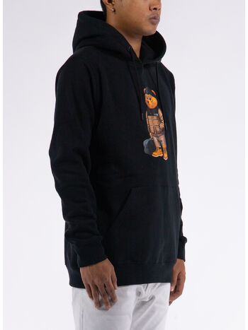 FELPA HOODIE FILOU, 01 BLACK, small