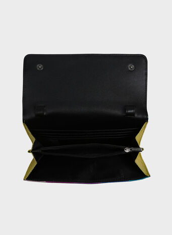 POCHETTE CON TRACOLLA STRIPE CHAIN WALLET, 69MULTOTHER, small