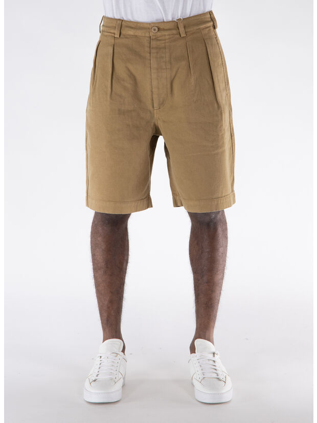 SHORTS PLEATED, 150 KHAKI, large