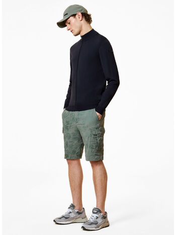 MAGLIONE MAXELL FULL ZIP KNIT, 60 BLUE, small