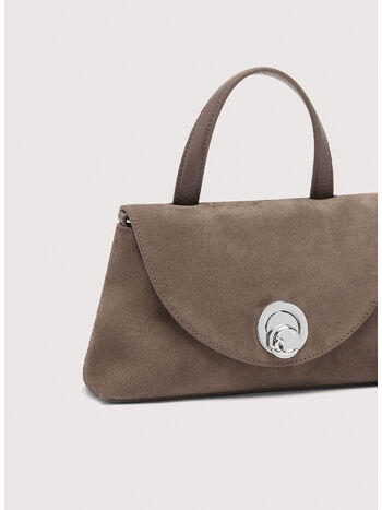 BORSA A MANO NIKLA SUEDE BIMATERIAL SMALL, N59 WARM TA/WARM TA, small