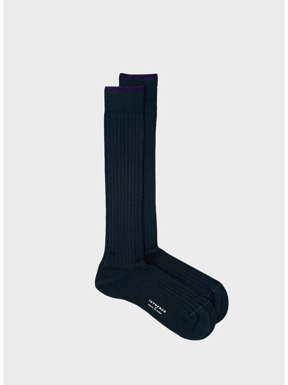 CALZA COTTON BASIC UNISEX, 0007 VERDE SCURO, medium