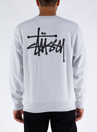 FELPA BASIC CREW, ASHHEATHER, small