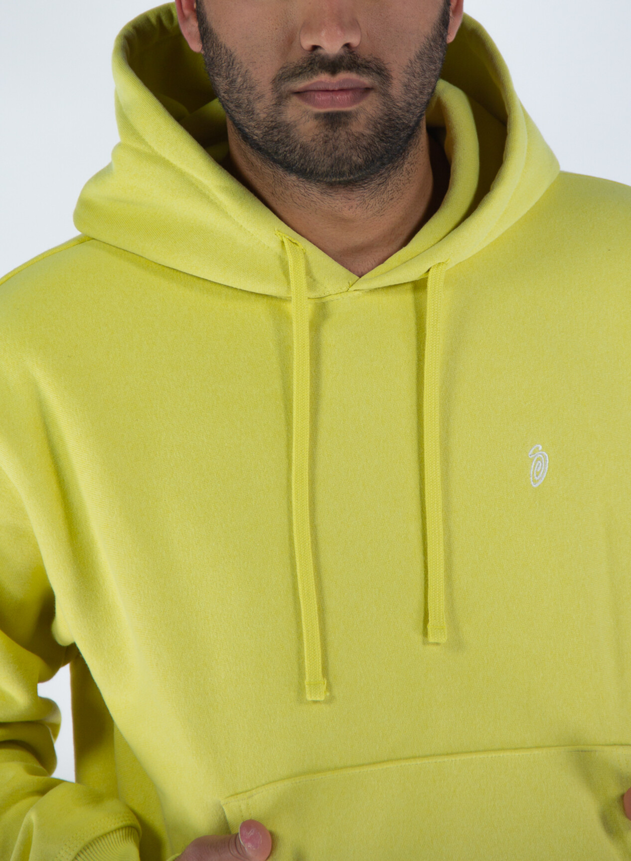 Stussy Swirl Applique Hoodie - Tan | Flatspot