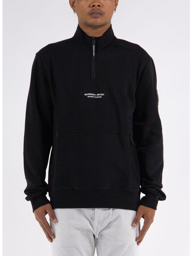 FELPA SIREN 1/4 ZIP, 001 BLACK, large