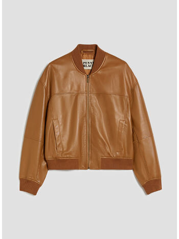 BOMBER IN NAPPA, 001 TABACCO, small